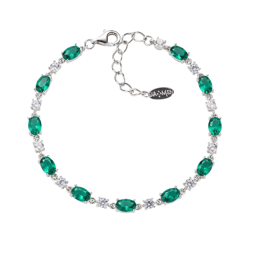 Bracciale Tennis con Zirconi Ovali